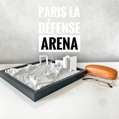 Stade 3D Paris la défense Arena idée cadeau 100% made in france supporter fan paris rugby wall cities