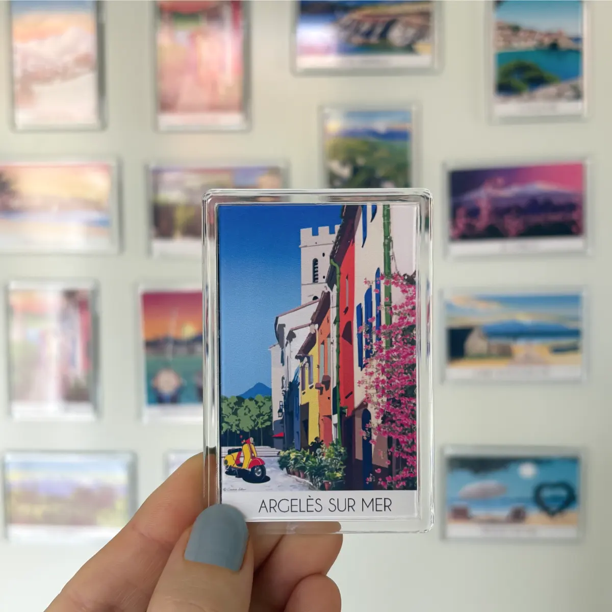 magnet argeles sur mer village souvenir occitanie france