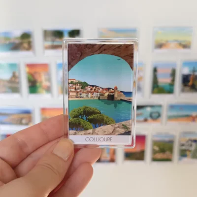magnet collioure village de pecheurs souvenirs
