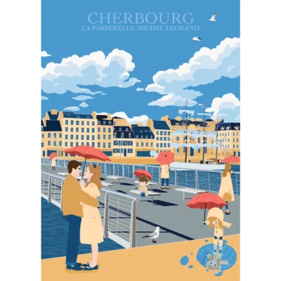 affiche cherbourg passerelle michel legrand cotentin