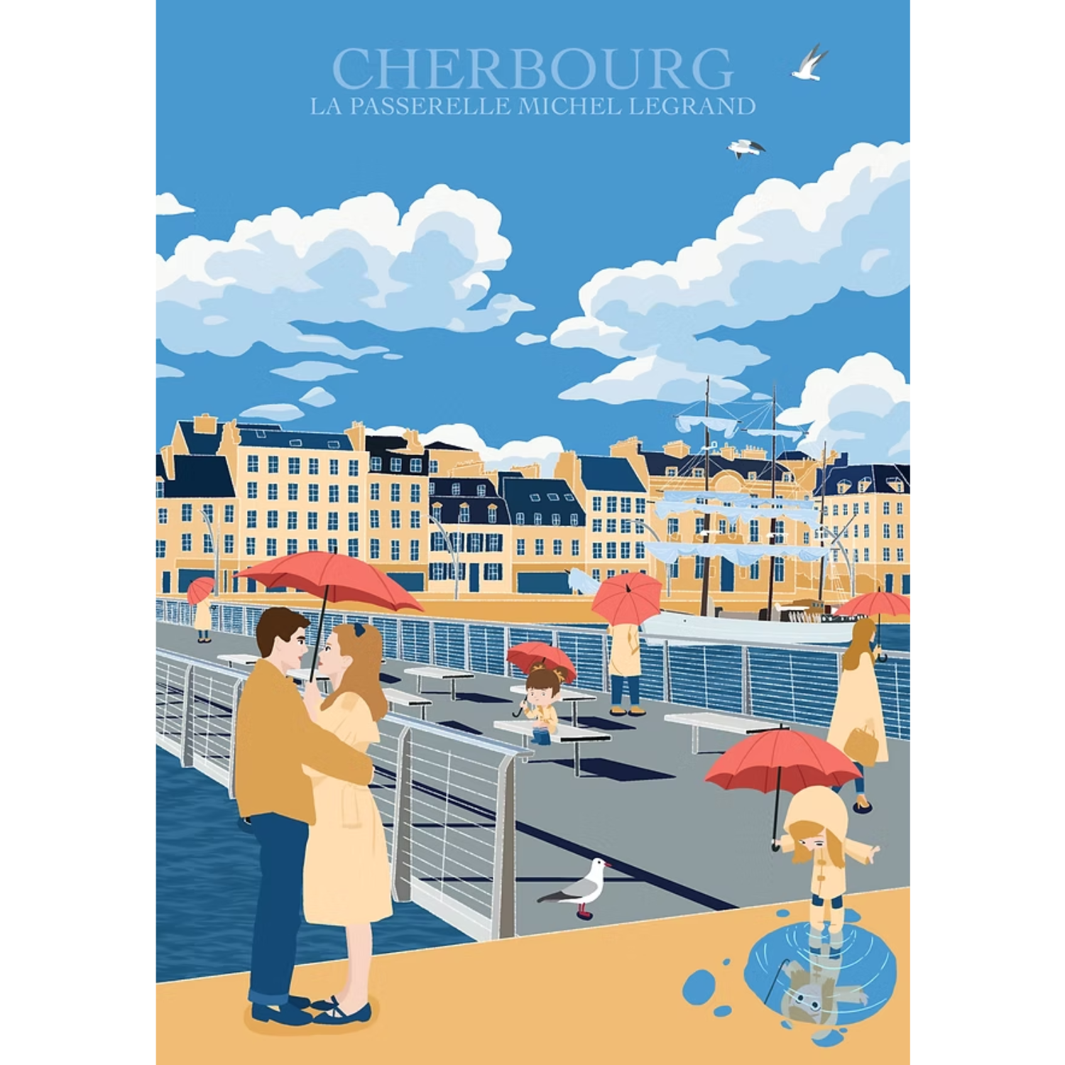 affiche cherbourg passerelle michel legrand cotentin